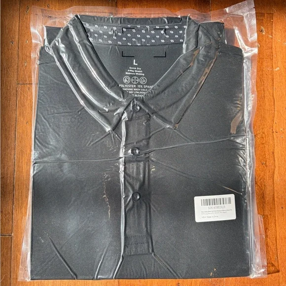 Men's Black Polo Shirt - Picture 5 of 6